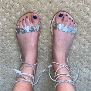 Cornetti sandals with heart strap